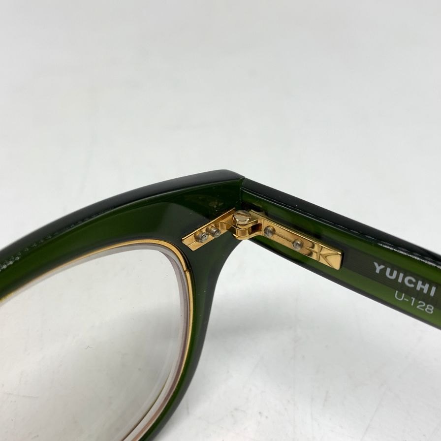 ユウイチトヤマ U-128 メガネ ブラック 74-22 日本製 YUICHI TOYAMA【AFI12】