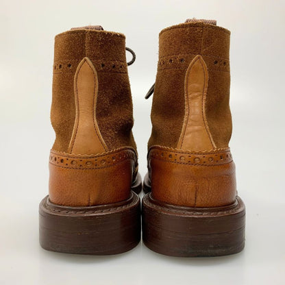 トリッカーズ シップス別注 カントリーブーツ 2508 モールトン コンビ メンズ サイズ7 ブラウン Tricker`s SHIPS 約25.5cm【AFC33】