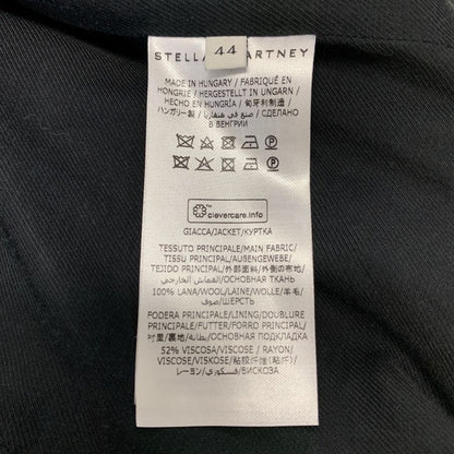 美品◆ステラマッカートニー 1Bジャケット ブラック×ピンク レディース サイズ42 STELLA McCARTNEY 【AFB5】
