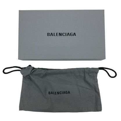 バレンシアガ スマホケース 手帳型 ブラック レザー iPhone X/XS ストラップ付 ユニセックス BALENCIAGA【AFB54】【中古】