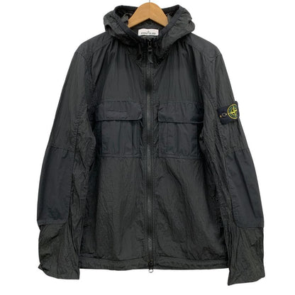 中古◆ストーンアイランド ナイロンジャケット 701543632 NYLON METAL WATRO RIPSTOP BLOUSON メンズ サイズM ブラック STONEISLAND 【AFB38】