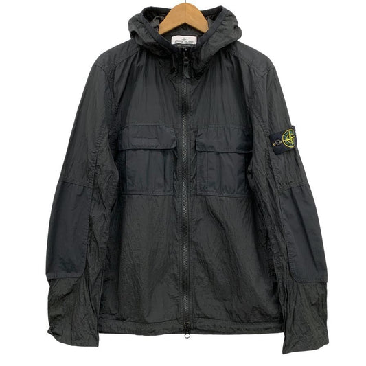 中古◆ストーンアイランド ナイロンジャケット 701543632 NYLON METAL WATRO RIPSTOP BLOUSON メンズ サイズM ブラック STONEISLAND 【AFB38】