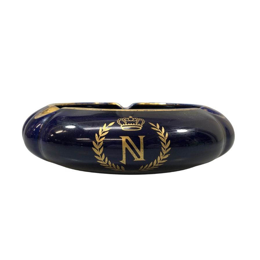 カミュ ナポレオン 灰皿 陶器 ブルー系 CAMUS NAPOREON【AFI21】【中古】