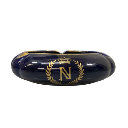 カミュ ナポレオン 灰皿 陶器 ブルー系 CAMUS NAPOREON【AFI21】【中古】