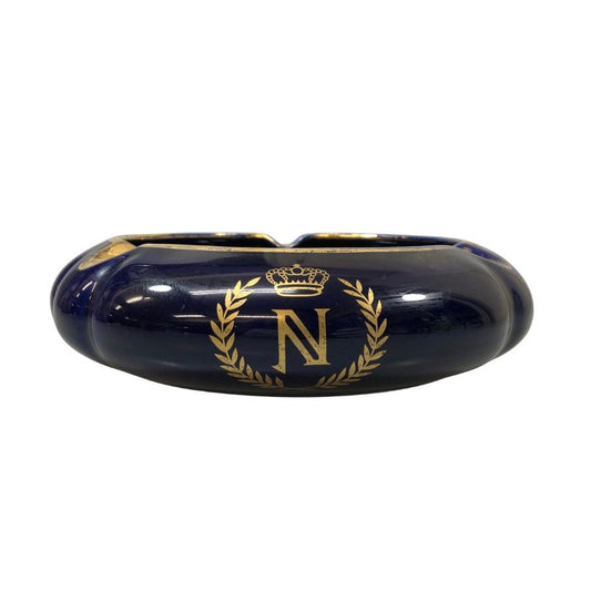 カミュ ナポレオン 灰皿 陶器 ブルー系 CAMUS NAPOREON【AFI21】【中古】
