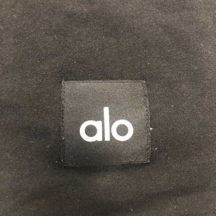 美品◆アロ 半袖Tシャツ ロゴ ブラック メンズ サイズ不明 alo 【AFB14】