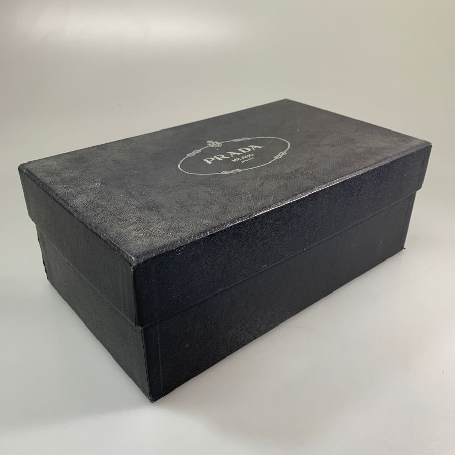プラダ レザーシューズ  ローファー 2256 スクエアトゥ ブラウン メンズ サイズ6.5 PRADA 約25.5cm【AFD4】