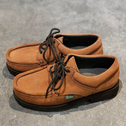 パラブーツ レザーシューズ ティエール モカシン スエード ブラウン メンズ サイズUK5 PARABOOT ビジネスシューズ 約23.5cm【LA】【中古】