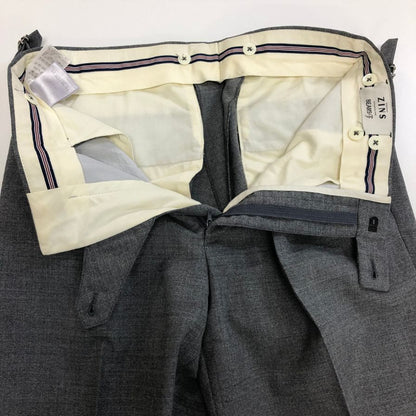 ベルナールザンス ×ビームス ウール混合 スラックス パンツ メンズサイズ US28  グレー BERNARD ZINS × BEAMS 【AFB30】