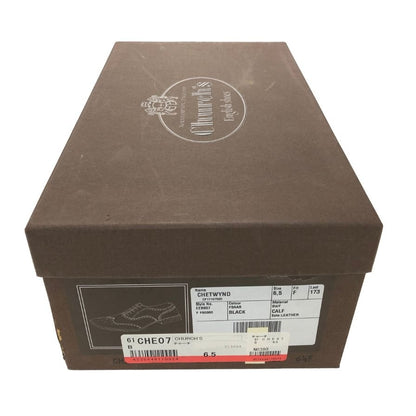 チャーチ チェットウィンド フルブローグ ブラック メンズ サイズ6.5 Church ビジネスシューズ 約25.0cm【LA】【中古】