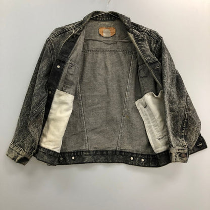 中古◆リーバイス デニムジャケット 57508 80年代 ボタン裏511 USA製 ブラック メンズ サイズM LEVI’S 【AFA9】