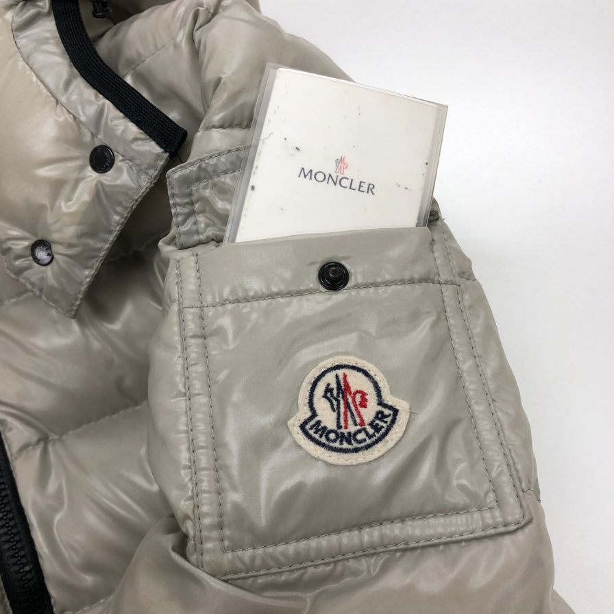 中古■モンクレール ダウンジャケット モカ レディース サイズ0 ホワイト MONCLER MOKA GIUBBOTTO 【AFA13】