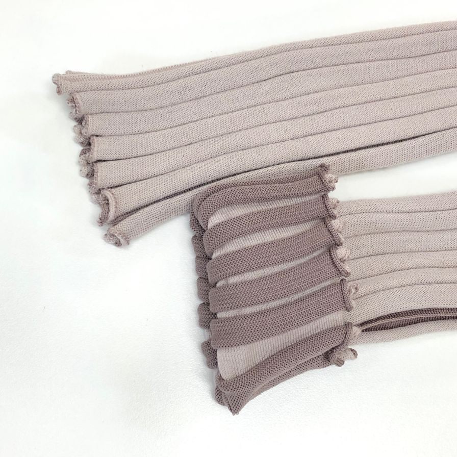 美品◆プリーツプリーズ ニット PP03-KK751 ボーダー ウール ポリエステル レディース ピンク系 サイズ3 PLEATS PLEASE 【AFB16】