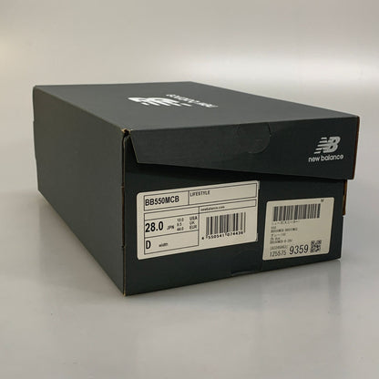 ニューバランス スニーカー BB550MCB メンズ サイズ 28cm グレー NEW BALANCE 約28.0cm【AFF13】