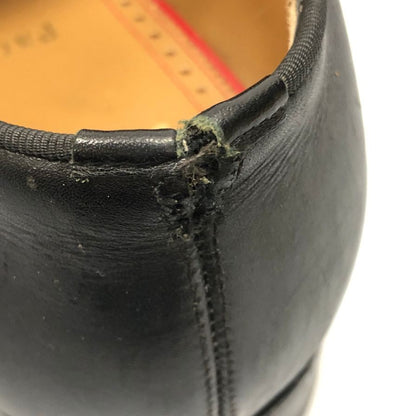 クリスチャン ルブタン レザーシューズ ストレートチップ 内羽根 スタッズ メンズ42.5 ブラック Christian Louboutin 約27.5cm【AFD9-2】