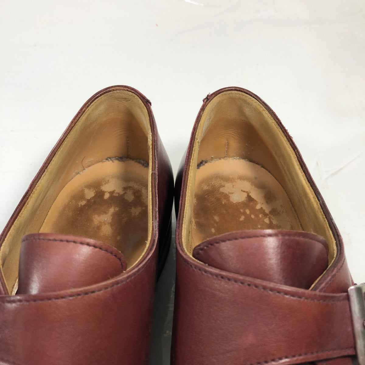 クロケット&ジョーンズ レザーシューズ GAYHURST シングルモンク カーフ バーガンディ メンズ サイズUK8.5E CROCKETT&JONES 約27.0cm【AFC3】