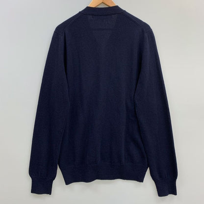 美品◆プレイ コムデギャルソン カーディガン ワッペン ネイビー メンズ サイズL PLAY COMME des GARCONS 【AFB20】