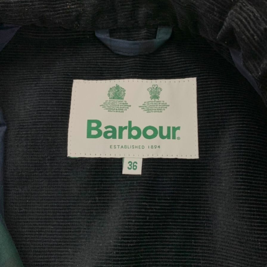 極美品◆バブアー コート ビデイル コーディロイ 2ワラント ブラック メンズ サイズ36 現行品 Barbour【AFB8】