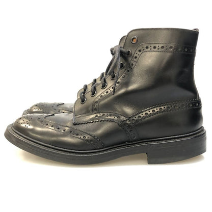 トリッカーズ M2508 ブーツ カーフ ブラック メンズ サイズ7.5 Tricker's ブーツ 約25.5cm【LA】【中古】
