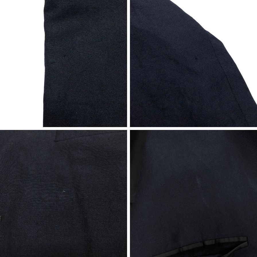 美品◆リバーバレイト ジャケット カバーオール ウールリネン ネイビー サイズ38 REVERBERATE 【AFB10】
