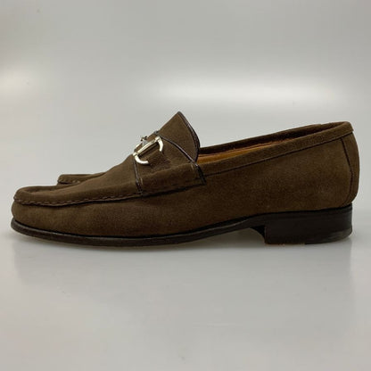 エンツォボナフェ ビットローファー スエード ブラウン UK8.5 メンズ Enzo Bonafe ローファー 約27.0cm【LA】【中古】