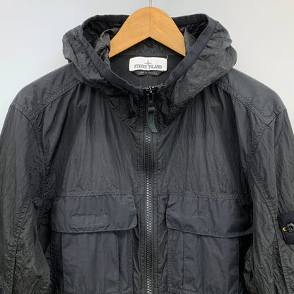 中古◆ストーンアイランド ナイロンジャケット 701543632 NYLON METAL WATRO RIPSTOP BLOUSON メンズ サイズM ブラック STONEISLAND 【AFB38】
