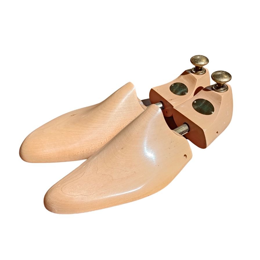 クロケット&ジョーンズ シューツリー 純正 木製 メンズ ベージュ サイズUK5 CROCKETT&JONES  約24.0cm【LA】【中古】