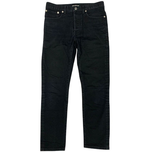 ディオール オム 22SS デニムパンツ ボタンフライ ブラック メンズ サイズ27 DIOR HOMME 【AFB38】