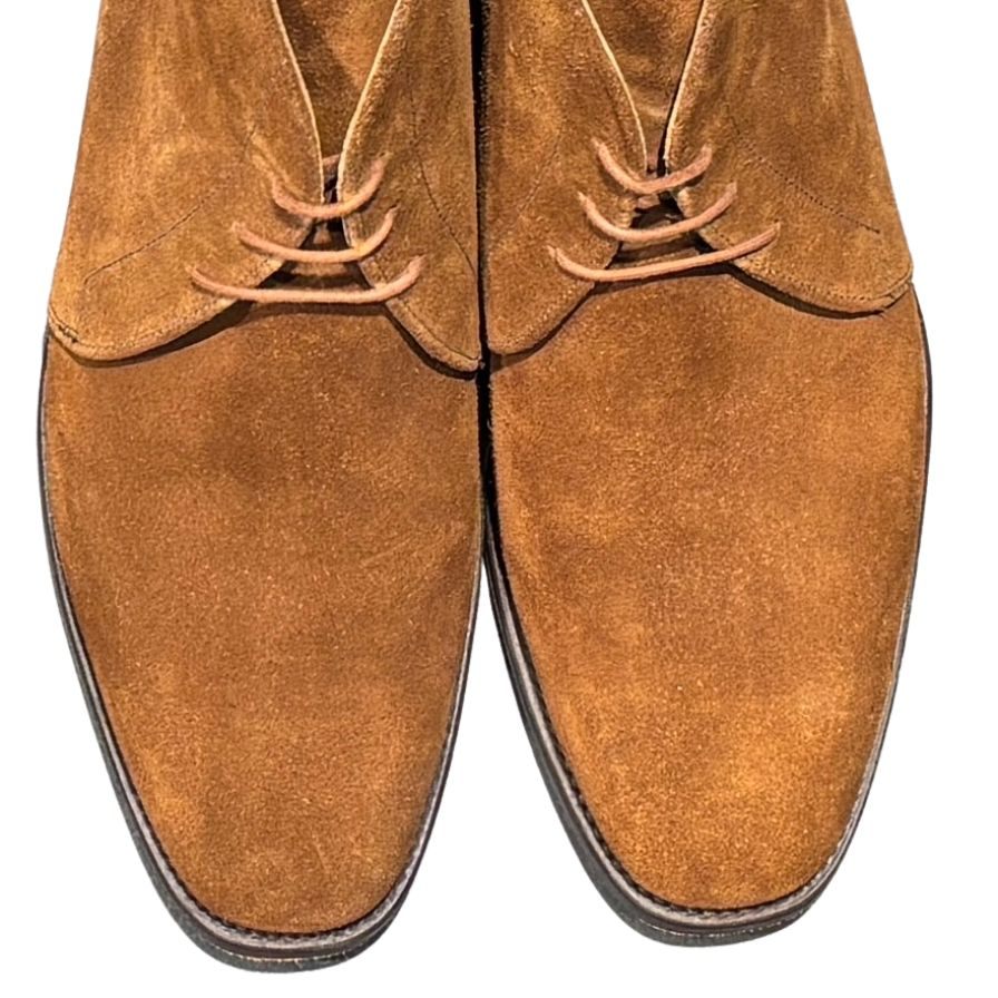 グレンソン チャッカブーツ 6531  スエード ブラウン メンズUK8.5F GRENSON ブーツ 約27.0cm【LA】【中古】