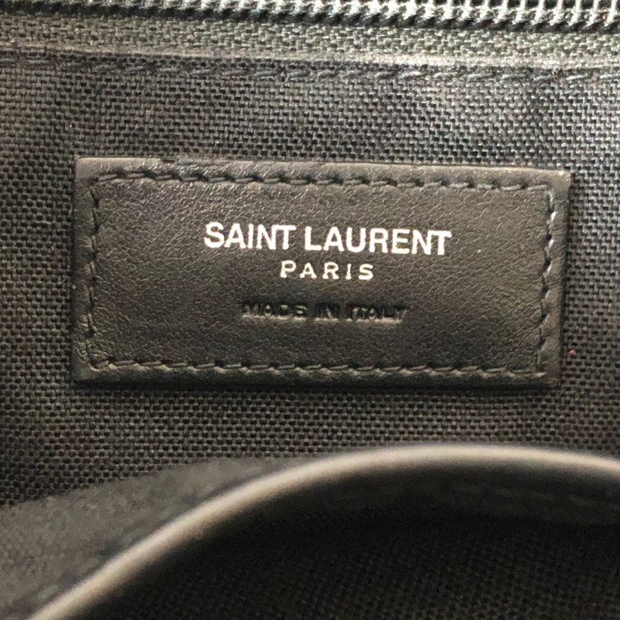 サンローランパリ リビングトン キャンバス×レザー バックパック 484172 ブラック SAINT LAURENT PARIS【AFE5】