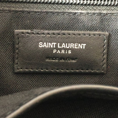 サンローランパリ リビングトン キャンバス×レザー バックパック 484172 ブラック SAINT LAURENT PARIS【AFE5】