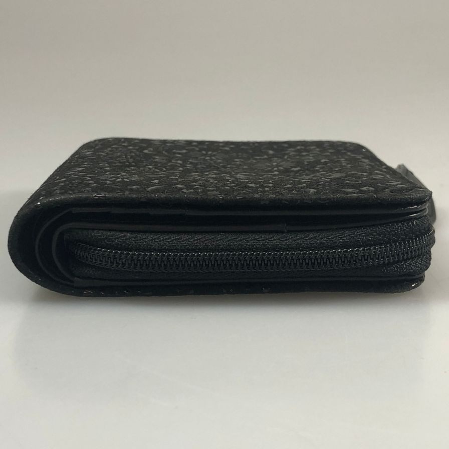 印傳屋 財布 財布 二つ折り コンパクト ミニウォレット ブラック系【AFI16】