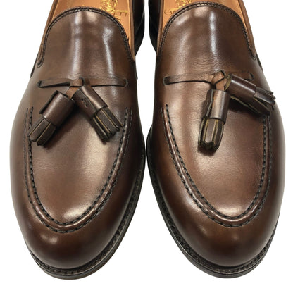 クロケット&ジョーンズ ローファー MAINE ビームスF別注 ダークブラウンカントリーカーフ サイズ5E ブラウン CROCKETT&JONES ローファー 約24.0cm【LA】【中古】