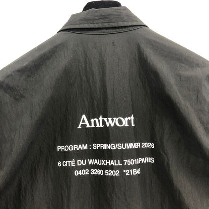 極美品◆アントワート 背面ロゴプリント ジャケット ブラック メンズ サイズM Antwort 【AFB11】
