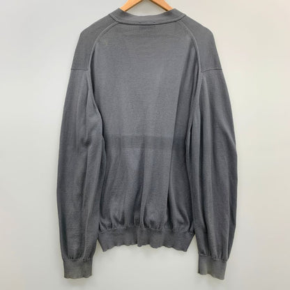 中古◆ジョンスメドレー ニットカーディガン グレー メンズ サイズL JOHN SMEDLEY 【AFB26】
