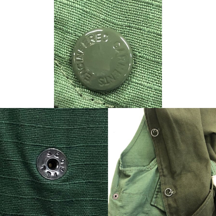美品◆エンジニアードガーメンツ ビームス+別注 ベスト コットン バイカラー メンズ カーキ サイズXS  Engineered Garments 【AFB21】