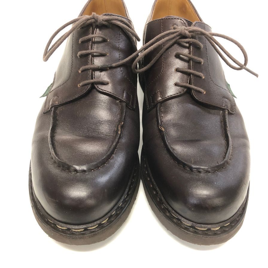 パラブーツ シャンボード Uチップ ダークブラウン メンズ サイズ UK8 Paraboot ビジネスシューズ 約26.5cm【LA】【中古】
