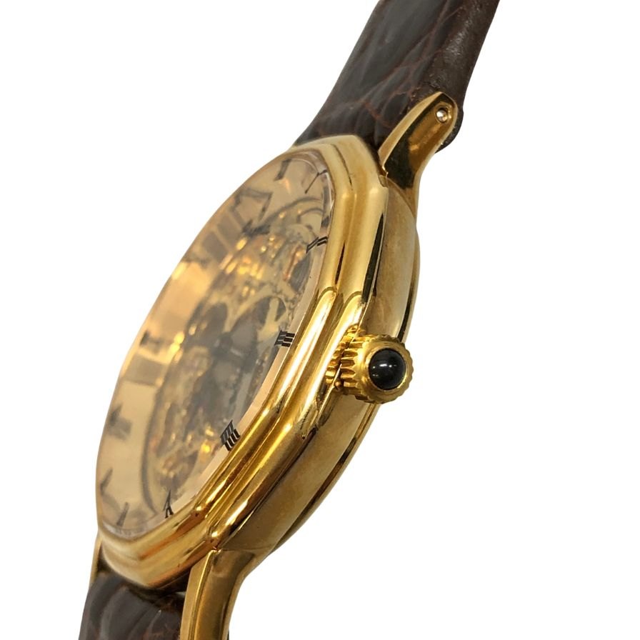 アロマ 手巻き時計 スケルトン ゴールド レディース AROMA【AFI16】