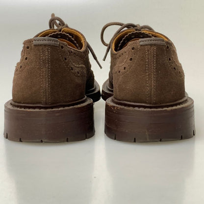 トリッカーズ レザーシューズ M5095 ウィングチップ スエード ダークブラウン サイズUK7.5 Tricker`s 約26.0cm【AFD4】