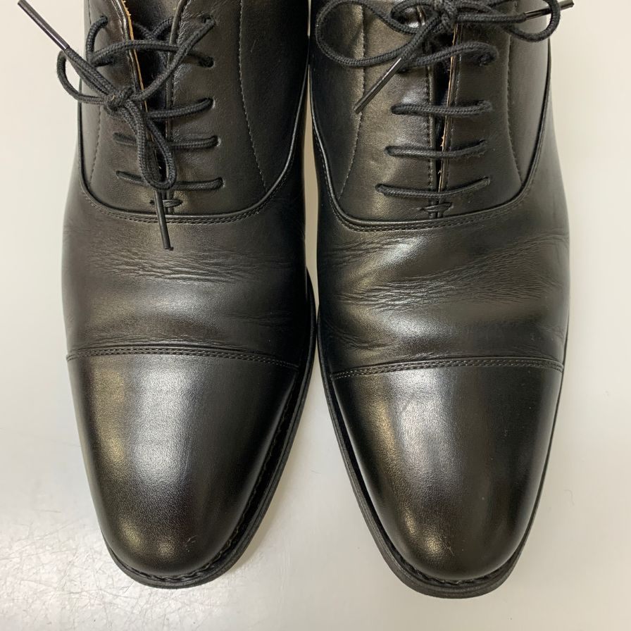 スコッチグレイン ストレートチップ レザー T0326 百貨店限定モデル メンズ ブラック サイズ25 SCOTCH GRAIN 約25.0cm【AFD9】