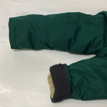 中古◆エディーバウアー ダウンジャケット 80年代 黒タグ ロゴボタン グリーン メンズ サイズ不明 Eddie Bauer 【AFF19】