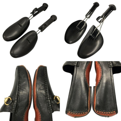 グッチ ドライビングシューズ ビットローファー カーフ ブラック サイズ40.5 メンズ GUCCI 約25.5cm【AFC47】