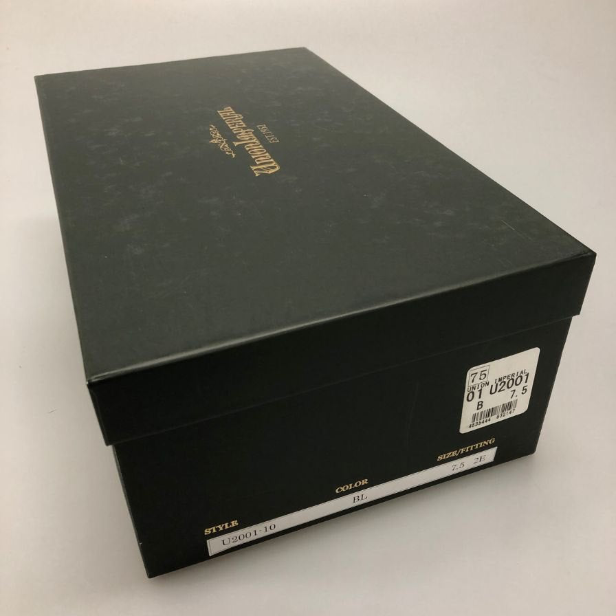 ユニオンインペリアル  U2001 内羽根 ストレートチップ メンズ ブラック サイズ 7ハーフ UNIONIMPERIAL 約26.0cm【AFD1】
