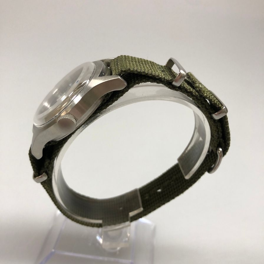 タイメックス ミリタリーウォッチ 腕時計  ビームス コラボ  3針 ブラック文字盤    TIMEX【AFI12】【中古】