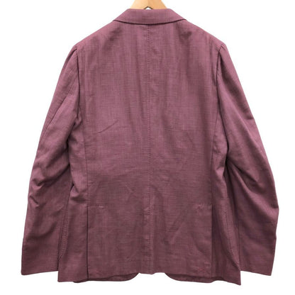 新品同様◆イザイア 2B テーラードジャケット コルティナ メンズ サイズ50 ボルドー ISAIA 【AFB20】