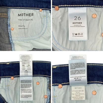マザー デニムパンツ レディース ブルー サイズ26 MOTHER 【AFB19】