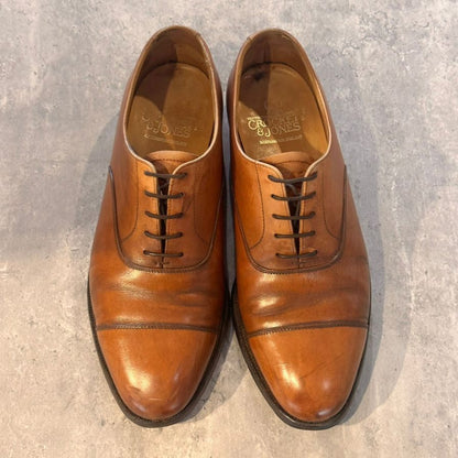 クロケット&ジョーンズ ストレートチップ コノート 236ラスト ブラウン サイズUK6.5F メンズ CROCKETT&JONES ビジネスシューズ 約25.0cm【LA】【中古】