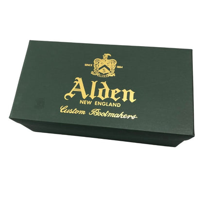 オールデン レザーシューズ N1613 モックトゥ モディファイドラスト シボ革 ブラック メンズ サイズ8.5D ALDEN ビジネスシューズ 約26.5cm【LA】【中古】