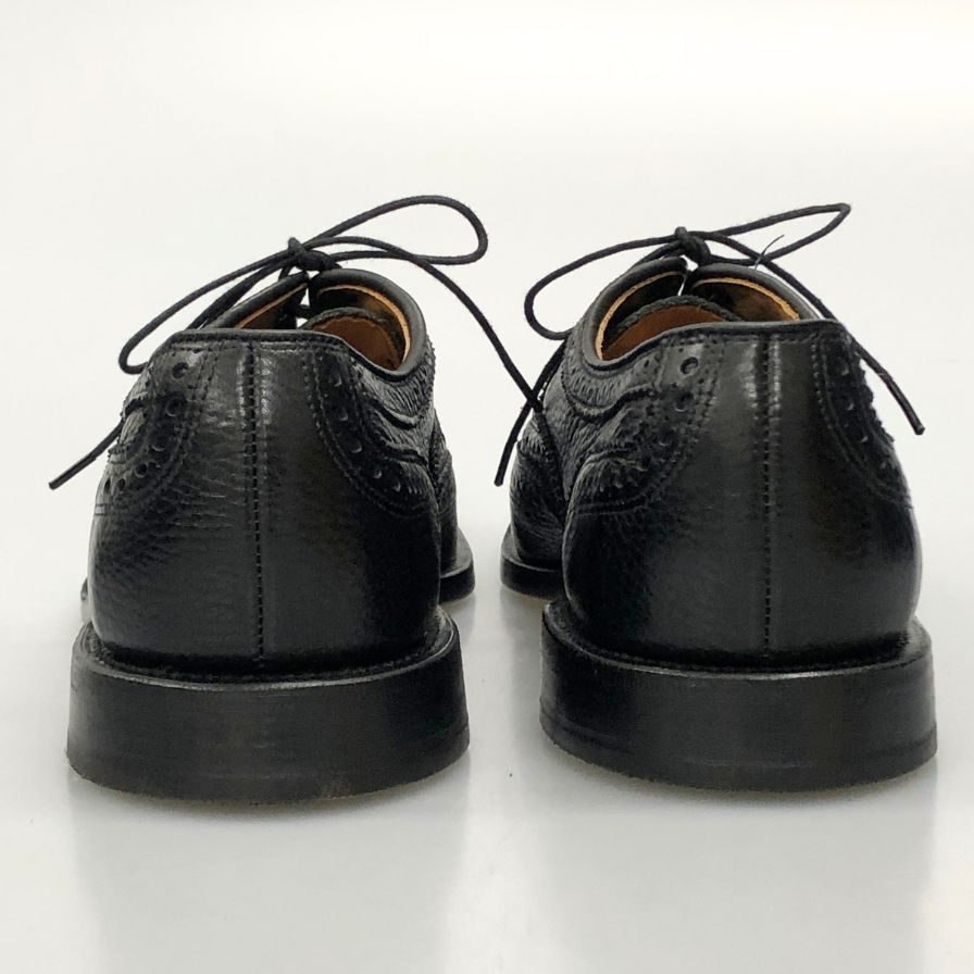 アレン エドモンズ レザーシューズ McAllister ウイングチップ シボレザー サイズ11 ブラック Allen Edmonds ビジネスシューズ 約29.0cm【LA】【中古】