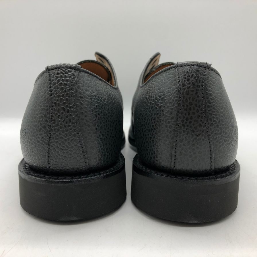 サンダース シボレザー レザーシューズ ブラック サイズ6 メンズ SANDERS 約25.0cm【AFD9-2】
